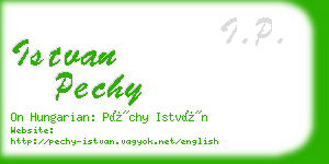 istvan pechy business card